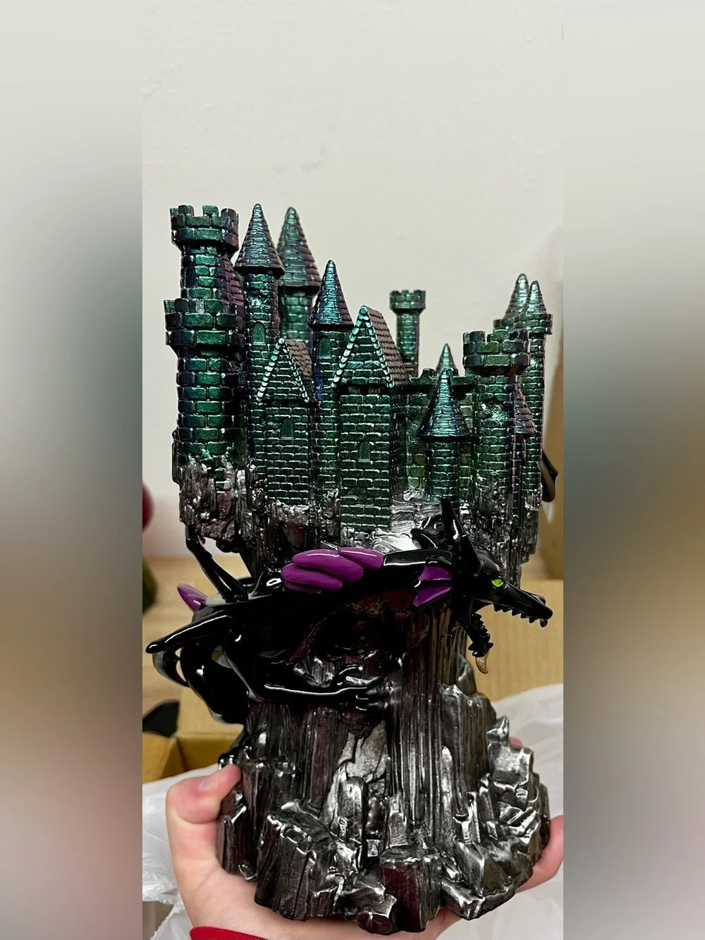 Disney Villains x Bath & Body Works Maleficent Castle 3 Wick Candle Pedestal